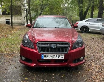 Красный Субару Легаси, объемом двигателя 2.46 л и пробегом 250 тыс. км за 7000 $, фото 1 на Automoto.ua