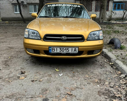 Желтый Субару Легаси, объемом двигателя 2.46 л и пробегом 345 тыс. км за 4100 $, фото 2 на Automoto.ua