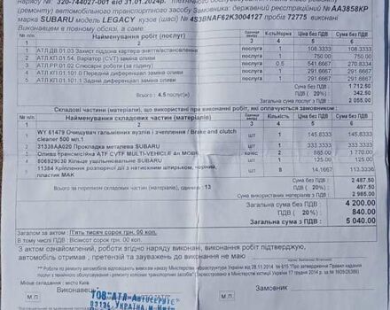 Синий Субару Легаси, объемом двигателя 2.46 л и пробегом 84 тыс. км за 13350 $, фото 27 на Automoto.ua