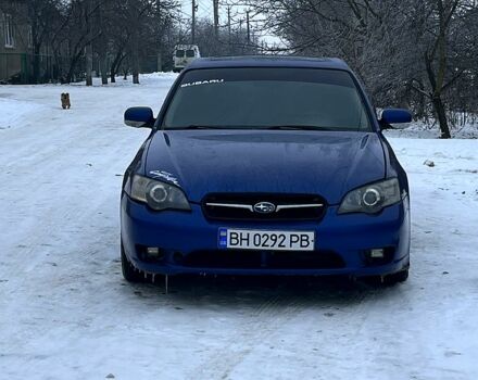 Синий Субару Легаси, объемом двигателя 2.5 л и пробегом 250 тыс. км за 4000 $, фото 1 на Automoto.ua