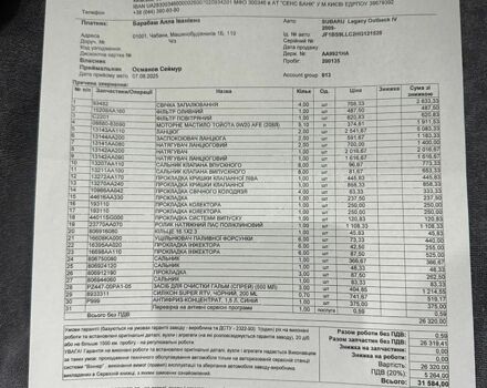 Білий Субару Аутбек, об'ємом двигуна 2.5 л та пробігом 210 тис. км за 17700 $, фото 26 на Automoto.ua