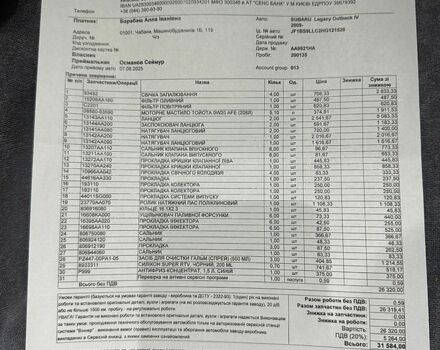 Білий Субару Аутбек, об'ємом двигуна 2.5 л та пробігом 210 тис. км за 18500 $, фото 26 на Automoto.ua