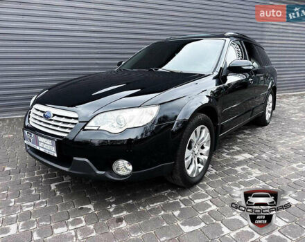 Черный Субару Аутбек, объемом двигателя 3 л и пробегом 280 тыс. км за 8500 $, фото 2 на Automoto.ua