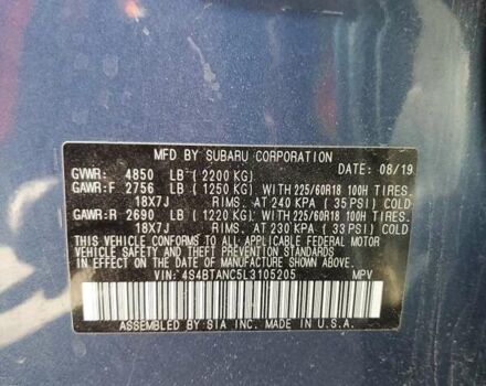 Черный Субару Аутбек, объемом двигателя 2.5 л и пробегом 113 тыс. км за 5700 $, фото 11 на Automoto.ua