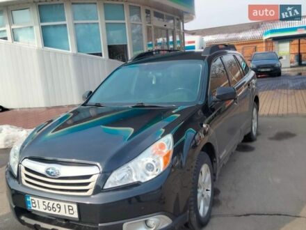 Черный Субару Аутбек, объемом двигателя 2.46 л и пробегом 424 тыс. км за 8300 $, фото 1 на Automoto.ua