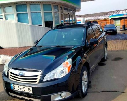 Черный Субару Аутбек, объемом двигателя 2.5 л и пробегом 450 тыс. км за 8300 $, фото 1 на Automoto.ua