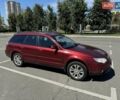 Красный Субару Аутбек, объемом двигателя 3 л и пробегом 391 тыс. км за 6100 $, фото 1 на Automoto.ua