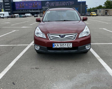 Красный Субару Аутбек, объемом двигателя 2.46 л и пробегом 189 тыс. км за 9150 $, фото 1 на Automoto.ua