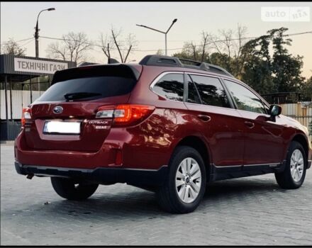 Красный Субару Аутбек, объемом двигателя 2.5 л и пробегом 202 тыс. км за 292 $, фото 5 на Automoto.ua