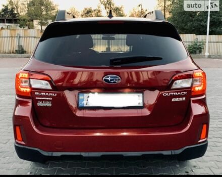 Красный Субару Аутбек, объемом двигателя 2.5 л и пробегом 202 тыс. км за 292 $, фото 4 на Automoto.ua