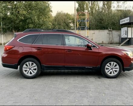 Красный Субару Аутбек, объемом двигателя 2.5 л и пробегом 202 тыс. км за 292 $, фото 3 на Automoto.ua