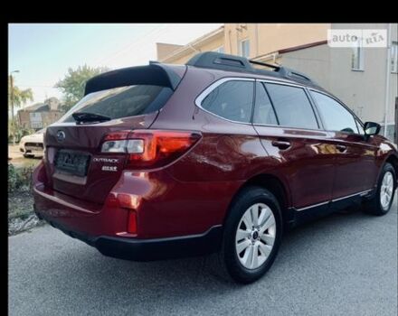 Красный Субару Аутбек, объемом двигателя 2.5 л и пробегом 202 тыс. км за 292 $, фото 2 на Automoto.ua
