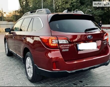Красный Субару Аутбек, объемом двигателя 2.5 л и пробегом 202 тыс. км за 292 $, фото 6 на Automoto.ua