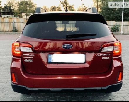 Красный Субару Аутбек, объемом двигателя 2.5 л и пробегом 202 тыс. км за 292 $, фото 7 на Automoto.ua