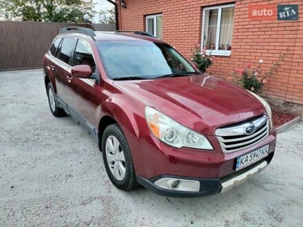 Красный Субару Аутбек, объемом двигателя 2.5 л и пробегом 192 тыс. км за 8500 $, фото 1 на Automoto.ua