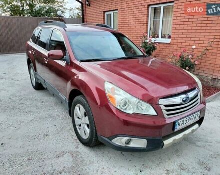 Червоний Субару Аутбек, об'ємом двигуна 2.5 л та пробігом 192 тис. км за 8500 $, фото 1 на Automoto.ua