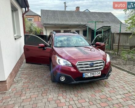 Красный Субару Аутбек, объемом двигателя 3.6 л и пробегом 185 тыс. км за 14900 $, фото 1 на Automoto.ua