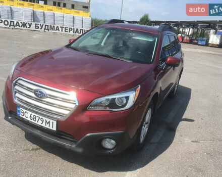 Красный Субару Аутбек, объемом двигателя 2.46 л и пробегом 162 тыс. км за 14700 $, фото 1 на Automoto.ua