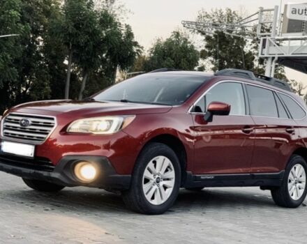 Красный Субару Аутбек, объемом двигателя 2.5 л и пробегом 202 тыс. км за 292 $, фото 1 на Automoto.ua