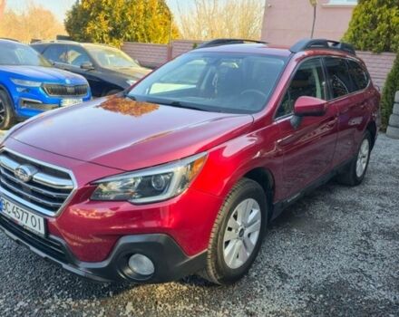 Красный Субару Аутбек, объемом двигателя 2.5 л и пробегом 77 тыс. км за 16500 $, фото 1 на Automoto.ua