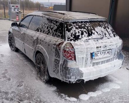 Серый Субару Аутбек, объемом двигателя 3 л и пробегом 358 тыс. км за 8000 $, фото 3 на Automoto.ua