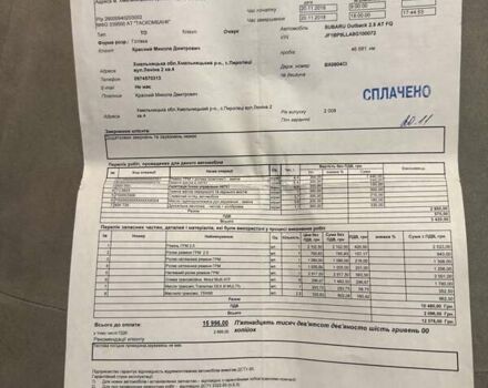 Серый Субару Аутбек, объемом двигателя 2.46 л и пробегом 171 тыс. км за 8700 $, фото 38 на Automoto.ua