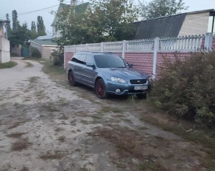 Синий Субару Аутбек, объемом двигателя 3 л и пробегом 250 тыс. км за 4700 $, фото 3 на Automoto.ua