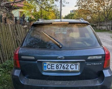 Синий Субару Аутбек, объемом двигателя 3 л и пробегом 330 тыс. км за 5500 $, фото 4 на Automoto.ua