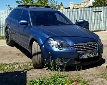 Синий Субару Аутбек, объемом двигателя 3 л и пробегом 250 тыс. км за 8500 $, фото 1 на Automoto.ua