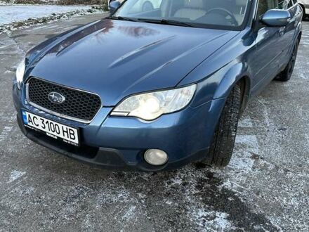 Синій Субару Аутбек, об'ємом двигуна 3 л та пробігом 304 тис. км за 6500 $, фото 1 на Automoto.ua