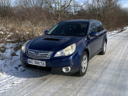 Синий Субару Аутбек, объемом двигателя 2 л и пробегом 370 тыс. км за 7000 $, фото 1 на Automoto.ua
