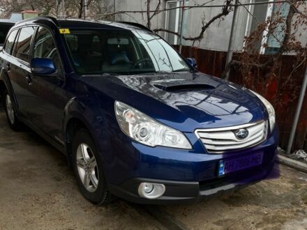 Синій Субару Аутбек, об'ємом двигуна 2 л та пробігом 300 тис. км за 9000 $, фото 1 на Automoto.ua