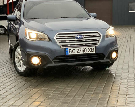 Синий Субару Аутбек, объемом двигателя 2.46 л и пробегом 174 тыс. км за 12900 $, фото 1 на Automoto.ua