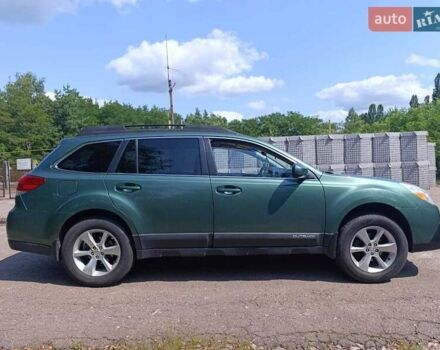 Зеленый Субару Аутбек, объемом двигателя 2.5 л и пробегом 256 тыс. км за 11800 $, фото 3 на Automoto.ua