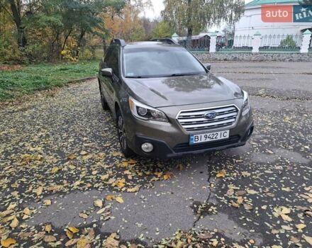 Зеленый Субару Аутбек, объемом двигателя 2.46 л и пробегом 230 тыс. км за 14900 $, фото 6 на Automoto.ua