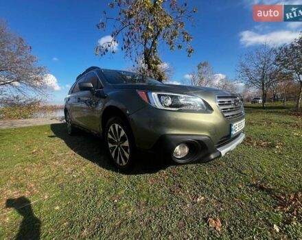 Зеленый Субару Аутбек, объемом двигателя 2.46 л и пробегом 96 тыс. км за 18000 $, фото 1 на Automoto.ua