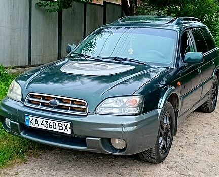 Зеленый Субару Аутбек, объемом двигателя 2.5 л и пробегом 300 тыс. км за 3700 $, фото 1 на Automoto.ua