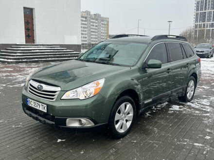Субару Аутбек 2011 в Львове на Automoto.ua Зеленый Субару Аутбек, объемом двигателя 2.5 л и пробегом 311 тыс. км за 8250 $, фото 1 на Automoto.ua