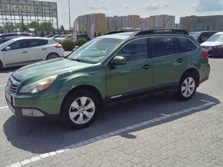 Зеленый Субару Аутбек, объемом двигателя 2.5 л и пробегом 242 тыс. км за 8200 $, фото 1 на Automoto.ua