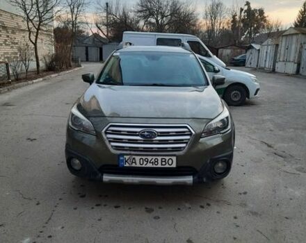 Зеленый Субару Аутбек, объемом двигателя 2.5 л и пробегом 228 тыс. км за 15500 $, фото 1 на Automoto.ua