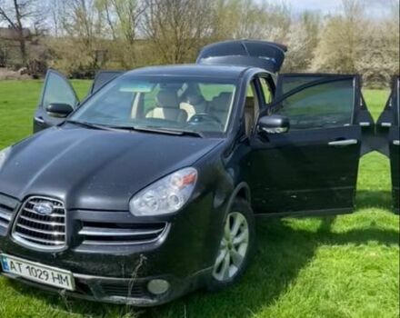 Черный Субару Трибека, объемом двигателя 3 л и пробегом 280 тыс. км за 7600 $, фото 1 на Automoto.ua