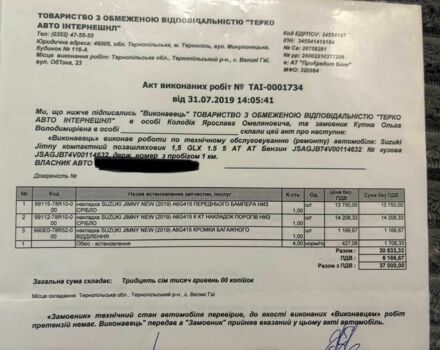Желтый Сузуки Джимни, объемом двигателя 1.5 л и пробегом 28 тыс. км за 20450 $, фото 22 на Automoto.ua