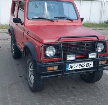 Красный Сузуки Самурай, объемом двигателя 1.33 л и пробегом 137 тыс. км за 5500 $, фото 7 на Automoto.ua