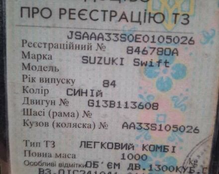 Синий Сузуки Свифт, объемом двигателя 0 л и пробегом 1 тыс. км за 2500 $, фото 16 на Automoto.ua