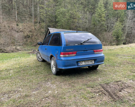 Синий Сузуки Свифт, объемом двигателя 1 л и пробегом 200 тыс. км за 1200 $, фото 2 на Automoto.ua