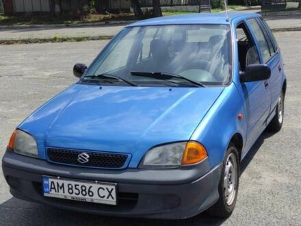 Синій Сузукі Свифт, об'ємом двигуна 1.3 л та пробігом 90 тис. км за 2000 $, фото 1 на Automoto.ua