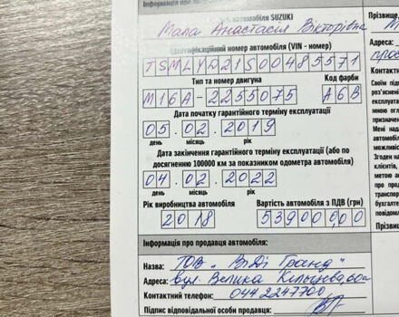 Сузукі Вітара 2018 у Дніпро (Дніпропетровську) на Automoto.ua Чорний Сузукі Вітара, об'ємом двигуна 1.59 л та пробігом 97 тис. км за 15800 $, фото 27 на Automoto.ua