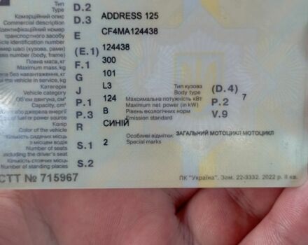 Синий Сузуки Address 125, объемом двигателя 0.1 л и пробегом 0 тыс. км за 1250 $, фото 11 на Automoto.ua