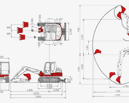 Красный Такеучи ТБ, объемом двигателя 0 л и пробегом 1 тыс. км за 52693 $, фото 4 на Automoto.ua
