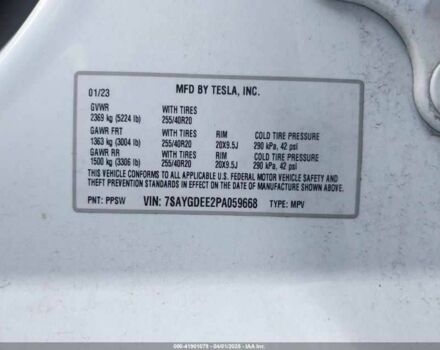 Белый Тесла Модель 3, объемом двигателя 0 л и пробегом 96 тыс. км за 558 $, фото 1 на Automoto.ua